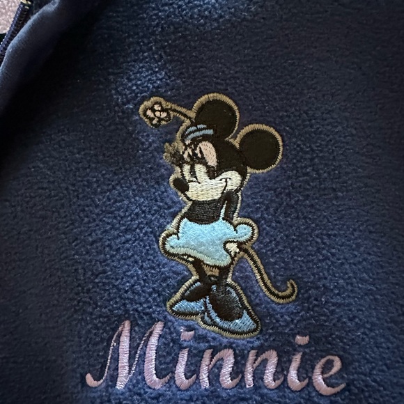 Disney Store Exclusive fleece Minnie mouse women’s XL. Mock neck blue - Picture 4 of 6